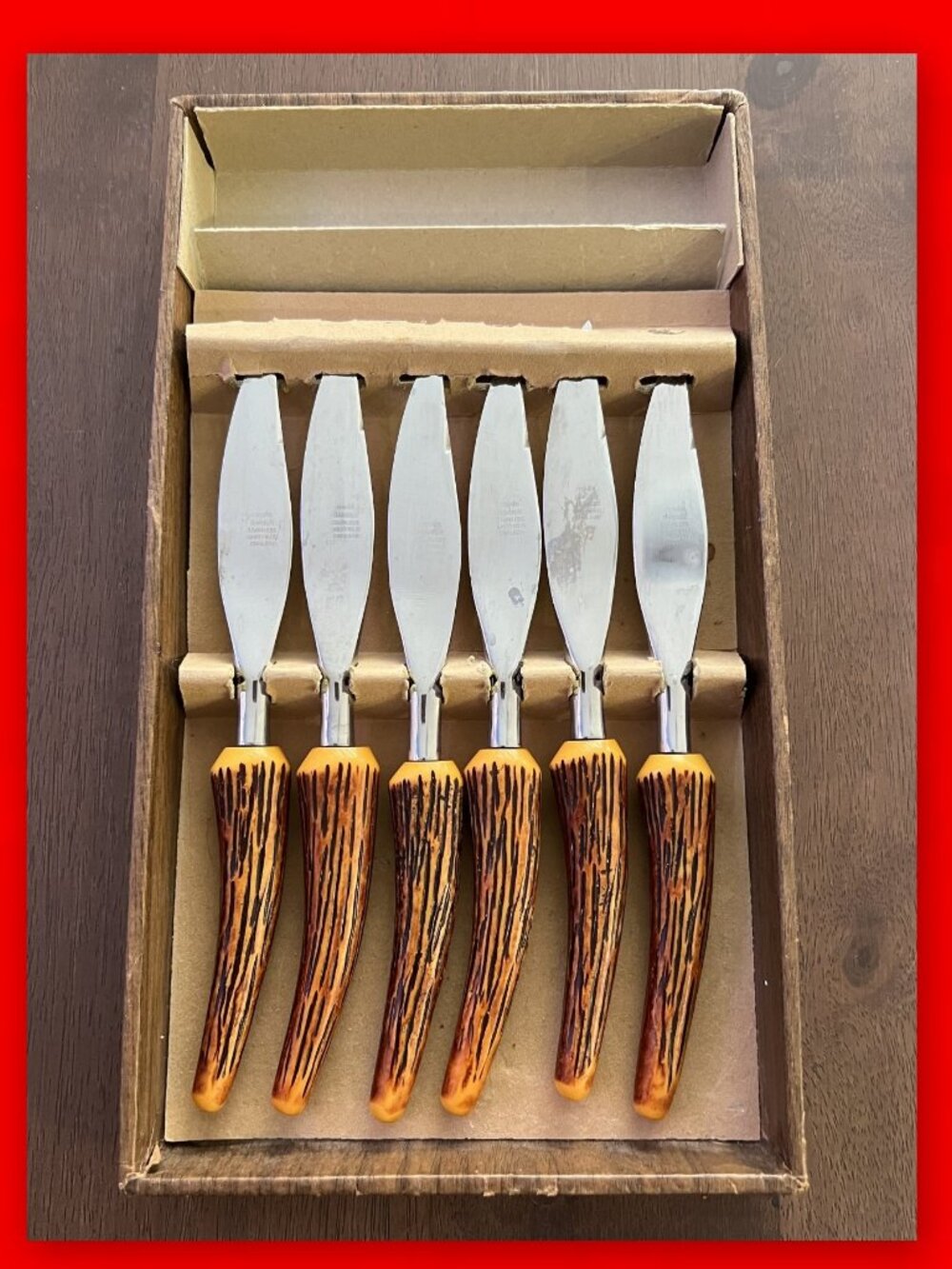 Made in Sheffield England Vintage Set of 6 Steak Knives!
